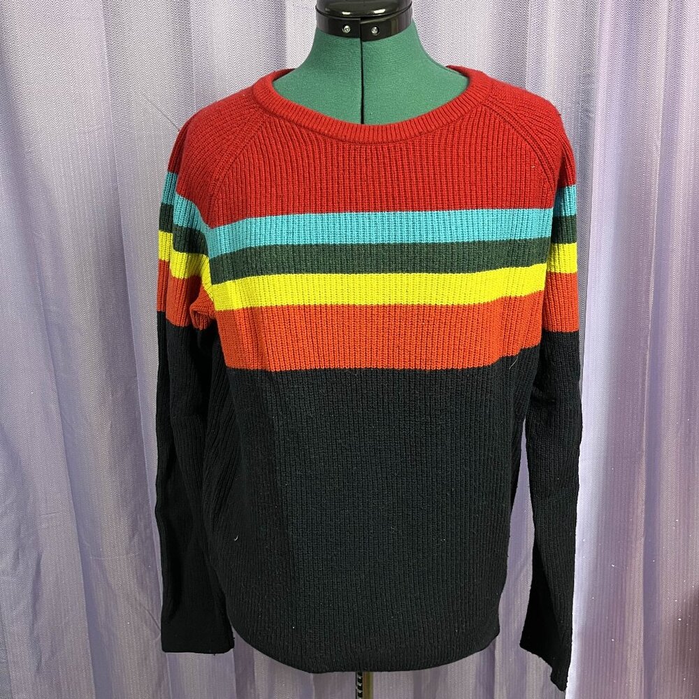 Retro Gap Children's Striped Knit Sweater - M